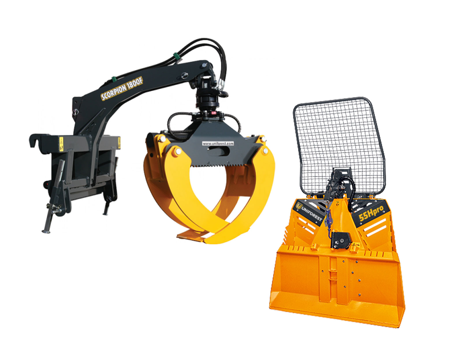 Verladezange und Seilwinde